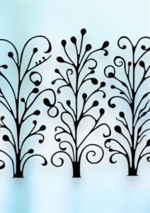 งานหัตถกรรมโลหะแขวนผนังลายใบไม้แบบทันสมัยดอกไม้เคลือบด้วยผงสีดำตกแต่งบ้านบ้านตกแต่งคริสต์มาส - Product Image 6