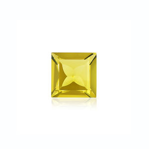 Cuarzo limón de calidad superior corte cóncavo piedra preciosa suelta en forma de princesa limón amarillo para joyería de lujo precio mínimo - Product Image 1