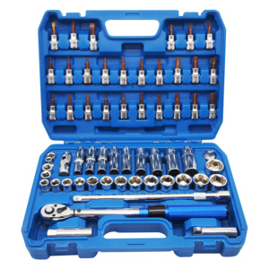 60pc 3/8 Torque <strong>Ratcheting</strong> Wrench <strong>Set</strong> With Magnetic Spark Plug Sockets Socket <strong>Bits</strong> and Accessories - Product Image 1