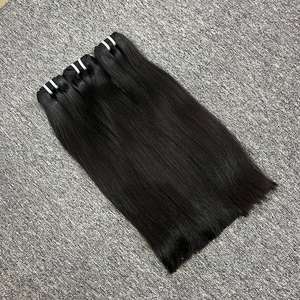 La mejor calidad 100% Onda natural Cabello virgen vietnamita Máquina de color de cabello natural Trama doble Lujo 12a Grado Extremos doblemente dibujados - Product Image 4