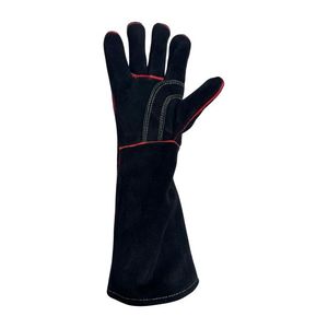 SWELDER EN388 EN407 4131X Gants de sécurité en cuir de vachette de 14 pouces avec doublure en coton certifiés CE Premium Black - Product Image 5