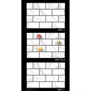 Azulejos de pared de cocina de 300x450mm, exportador de diseño blanco, baño de cerámica, acabado metálico, azulejo de suelo de ónix de mármol para venta al por mayor - Product Image 5