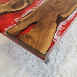 Restaurant Dining Room Solid Walnut <b>Wood</b> Slab Live <b>Edge</b> Epoxy Dining Table Solid <b>Wood</b> Resin Top Table - Product Image 3