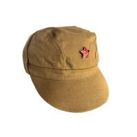 Diseño Vintage afgano verano orejeras sombrero caqui algodón con estrella caza pesca ciclismo y montañismo gorras
