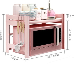 ชั้นวางไมโครเวฟแบบพับและปรับได้, ชั้นวางจัดระเบียบ<span class=keywords><strong>3</strong></span>ชั้นวางบนเคาน์เตอร์ห้องครัวชั้นวางประหยัดพื้นที่สำหรับบ้านโรงแรมร้านอาหาร - Product Image 4
