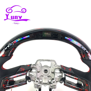 Conception de style de course pour <span class=keywords><strong>Ford</strong></span> <span class=keywords><strong>Mustang</strong></span> Custom LED Forged Cars Volant en fibre de carbone pour <span class=keywords><strong>Mustang</strong></span> <span class=keywords><strong>GT</strong></span> 350 <span class=keywords><strong>500</strong></span> Shelby en forme de D - Product Image 2