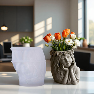 <span class=keywords><strong>Moule</strong></span> en silicone <span class=keywords><strong>pour</strong></span> bougie <span class=keywords><strong>ange</strong></span> en plâtre Dumo DIY, fabrication de pots à succulentes à double <span class=keywords><strong>ange</strong></span>, <span class=keywords><strong>moule</strong></span> <span class=keywords><strong>pour</strong></span> diffuseurs de parfum d'intérieur - Product Image 2