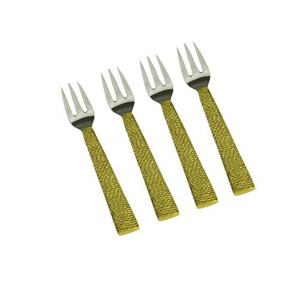 Couverts en acier inoxydable à poignée gravée ornée de haute qualité 5 pièces pour les fêtes choix élégant améliorer les banquets de mariage formels - Product Image 2
