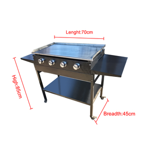 Quemadores de barbacoa de Gas plateado personalizados de fábrica, tapa de Gas desmontable, parrilla para el hogar, parrilla de barbacoa de Gas Natural plateado para cocina al aire libre - Product Image 3