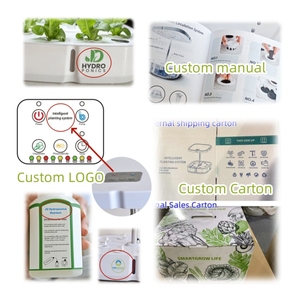 <span class=keywords><strong>Mini</strong></span> pot de fleur hydroponique personnalisable système de culture Microgreen planteur de jardin intelligent intérieur Led élèvent la lumière pour la maison légumes - Product Image 2