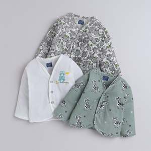 Polka Tots Pack de 3 Chaleco de Manga Completa/Jhabla-Multicolor - Product Image 1