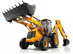 รถตักล้อยางตีนตะขาบสีเหลือง รถตักล้อยาง รถขุด ยี่ห้อที่ใช้ร่วมกันได้กับ JCB อุปกรณ์ก่อสร้าง - Product Image 3