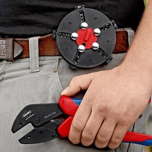 KNIPEX 250 mm Length MultiCrimp <b>Crimping</b> Pliers with 5 Interchangeable Dies for <b>Wire</b> <b>Crimping</b> - Product Image 3