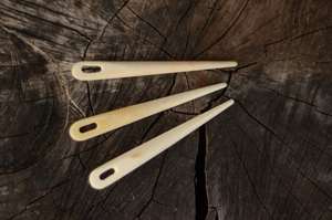 Aiguille à broder en corne de buffle, écologique, faite à la main, pointe aiguë, pour laine et fil, accessoire de couture durable pour le tufting et la couture - Product Image 4