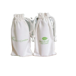 Bolsa con cordón personalizada con asa de algodón y logotipo serigrafiado para embalaje y promoción de regalos - Product Image 4