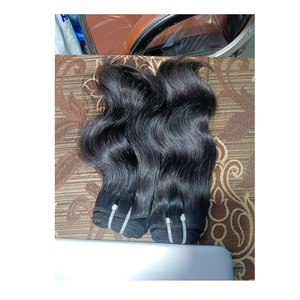 Extension de cheveux Remy non traités à cuticules alignées pour beauté fille, lot de cheveux humains indiens, fournisseur en gros - Product Image 2