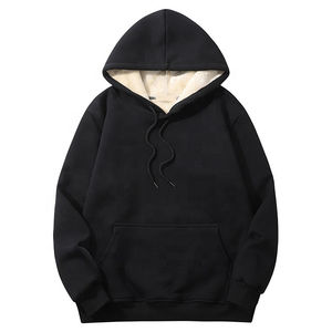 100% puro algodón moda pulóver Sudadera con capucha en blanco de las mujeres de gran tamaño gota hombro sudaderas con capucha transpirables para mujer - Product Image 6