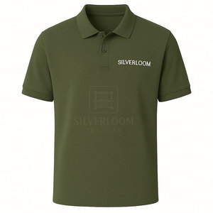 Polos de ajuste regular de algodón 100%, ropa de moda de manga corta con logotipo bordado, camiseta Polo disponible en varios colores - Product Image 1