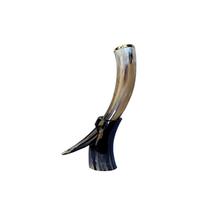 Formato personalizzato vyking bere boccale di corno vyking tazze di bufalo naturale che beve birra di corno bere corno osso originale - Product Image 4