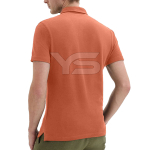 เสื้อโปโลของผู้ชายเสื้อโปโลผ้าฝ้าย100% เสื้อกอล์ฟของผู้ชายปักโลโก้เสื้อโปโลแขนสั้นธรรมดา - Product Image 5