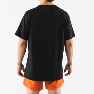 Nueva llegada de color sólido y de la mejor calidad de manga corta personalizada 100% algodón ligero 250Gsm tela de punto en blanco para hombres - Product Image 3