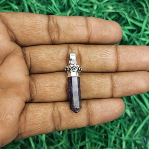 จี้พลอยอเมทิสต์เงินสเตอร์ลิงสำหรับ925จี้925แสตมป์เครื่องประดับพร้อมของขวัญแห่งความรัก - Product Image 3