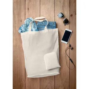 Borse Promozionali Pieghevoli in Cotone Sostenibile FOLDY per Shopping e Merchandising - Product Image 2