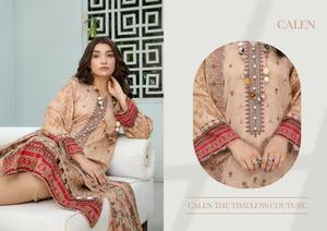 Calidad de exportación shalwar kameez pakistaní Calidad de importación shalwar kameez damas pakistaníes 100% trajes de algodón Trajes de algodón estampados - Product Image 2