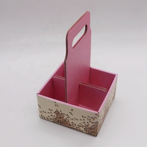 Portavasos Kraft de cartón corrugado para llevar, bebida fría y caliente, desechable, 4 tazas, portavasos para café con asa - Product Image 4