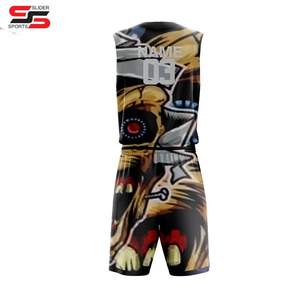 Wholesale Custom Design Your Own Sublimation <b>Stitched</b> Basketball Jersey Shorts Set Basketball Wear Basketball Uniform - Product Image 2