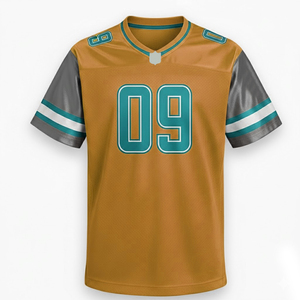 Camiseta de Fútbol Americano Clásica Retro de Malla Transpirable con Cuello en V para Adultos, Ropa Deportiva de Poliéster - Product Image 2