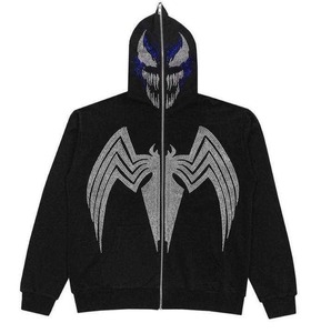Ensemble de survêtement deux pièces pour homme, marque privée, en polyester/coton, respirant, grande taille, séchage rapide, avec capuche intégrale - Product Image 2