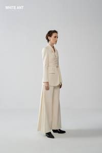 Haute couture femmes pantalons et haut ensemble droite jambe large Louisa pantalon tissu écologique femmes S vêtements 2025 Vietnam - Product Image 4