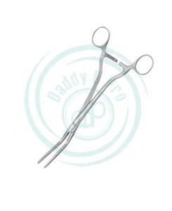 Pince pour atrauma Pince chirurgicale incurvée en acier inoxydable Gynécologie Occlusion tangentielle atraumatique Instruments chirurgicaux Base - Product Image 5