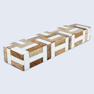 กล่องเครื่องประดับฝังกระดูกโบราณ กล่องตกแต่งลายดอกไม้ประณีต - Product Image 3