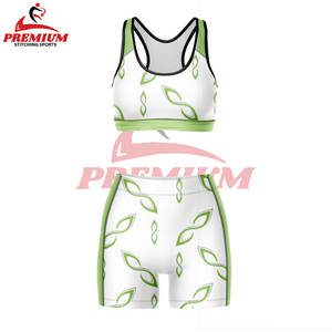 OEM ODM Leggings Shorts Sports Fitness Bra Set Spandex Biker Short Set High Waisted Gym Yoga Wear Sport Bra and Short Set - Product Image 6