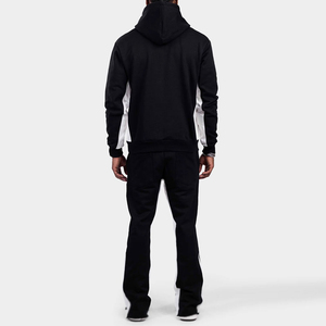 Nouveau Style chaud printemps automne couleur hommes vêtements de sport survêtements survêtements personnalisés 100% coton Jogging évasé survêtements personnalisés - Product Image 2