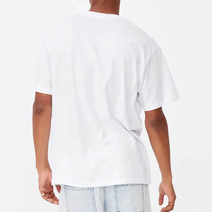 Nuevo diseño de verano 100% de algodón, camisetas al por mayor con marca personalizada, camiseta de manga corta, camiseta de moda hilada con anillo para hombre - Product Image 6