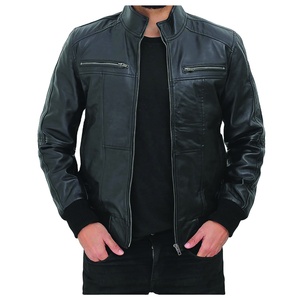Chaqueta de cuero para hombre, chaqueta de cuero PU para hombre, locomotora de gran tamaño, cortavientos para exteriores, chaqueta para hombre, chaqueta para hombre - Product Image 2