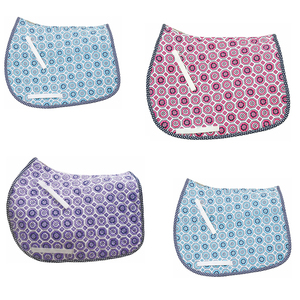 Tissu respirable international standard de polyester de tapis de selle d'équitation dans le prix raisonnable de style occidental - Product Image 6