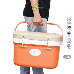 กล่องเก็บความเย็นแบบพลาสติกลายทาง ฉนวนกันความร้อน PP  ขนาดต่างๆ 5L-80L สำหรับอาหาร กิจกรรมกลางแจ้ง แคมป์ปิ้ง ยา วัคซีน เลือด - Product Image 2