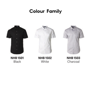 Camiseta de lana Oxford Premium para hombre Estilo informal de negocios con mangas cortas - Product Image 5