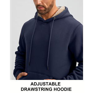 350 GSM Logo personnalisé avec cordes sweats à capuche éponge française surdimensionné goutte épaule sweats à capuche sweat à capuche personnalisé pour hommes - Product Image 5