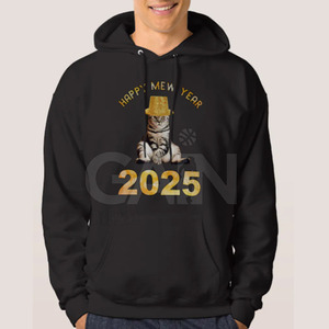 Pull à manches longues mode tenue nouvel an survêtements logo personnalisé imprimé couleur unie nouvel an survêtements - Product Image 1