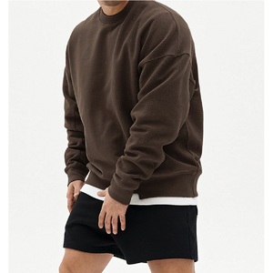 Custom logo printPlus size drop shoulder <b>hoodies</b> <b>plain</b> heavy weight Long Sleeve Man's Sweatshirt Cheap price from Bangladesh - Product Image 3