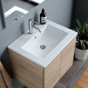 Bathroom <b>Sets</b> with Belize 60X80 Sink and <b>Mirror</b> 60CM 2-Door Composition - Product Image 3