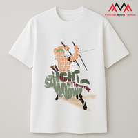 T-shirt graphique personnalisé sur le thème des pirates d'anime |   T-shirt unisexe en coton doux |   Fabricant OEM/ODM