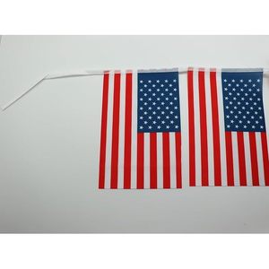 USA Flag Party <b>Banner</b> 33 Ft Rashel Fabric Premium Quality for Festive Decorations - Product Image 2