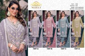 Exclusif Dernier Nouveau 2024 Designer Vente Chaude Lourd Faux Georgette Salwar Costume Dupatta Avec Broderie Séquence Travail à Vendre - Product Image 4