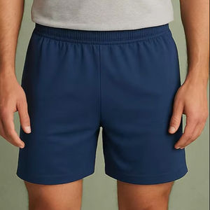 Pantalones cortos deportivos de hombre de forro polar de algodón y poliéster con logotipo en blanco personalizado, pantalones cortos de gimnasio de secado rápido para hombre - Product Image 1